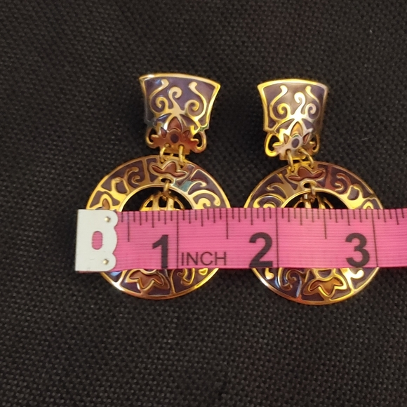 SOLD....Edgar Berebi Hoop Earrings - Picture 5 of 6